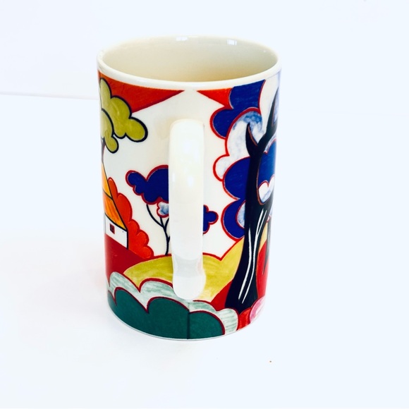 Dunoon Fantasia By Jane Brookshaw Art Deco Design Coffee Tea Mug Cup Set Of 2 - Picture 11 of 11